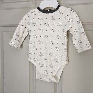 3/$12 Little Me Long Sleeve Onesie Size 6 M